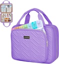 Leudes Travel Pill Bottle Organizer,Medicine Organizer and Storage,Home Medication Bag, Cases,Carrier for Pills,Vitamin,Fish Oil,Supplements for Women and Men (Medium, Purple)