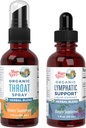 MaryRuth Organics Throat Spray (Unflavored) & Lymplect Cleanse Drops Measures 124; USDA Organic, Clean Label Project Verified ® Measures 124; Vitamin til Hals Relief, Immunitet & Samlet Sundhed Measures 124; Vegan, Gluten Free, Non- G