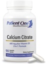 Patient One Calcium Citrate Plus D3- vitamin; supplement til støtte ben og hjerte sundhed *