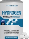 Hydrogenvand 120 tabletter, H2 Molekulær hydrogen med Magnesium understøtter hjerne sundhed og kognitiv funktion, energi Boost & Metabolisme