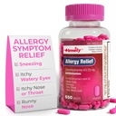 Timevis Allergi Relief Diphenhydramin HCl 25 mg - 650 kapsler - Sammenlignet med Benadryl Allergy Ultratab - Antihistamin - Allergi Medicin - Runny Næse Relief for voksne - Watery Eyes Treatment