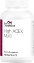Bariatric Advantage High ADEK Multi - for Bariatric Kirurgi Patienter - Multivitamin med vitaminer A, D, E, K & Trace Minerals - 100% + DV af ADEK - 180 kapsler