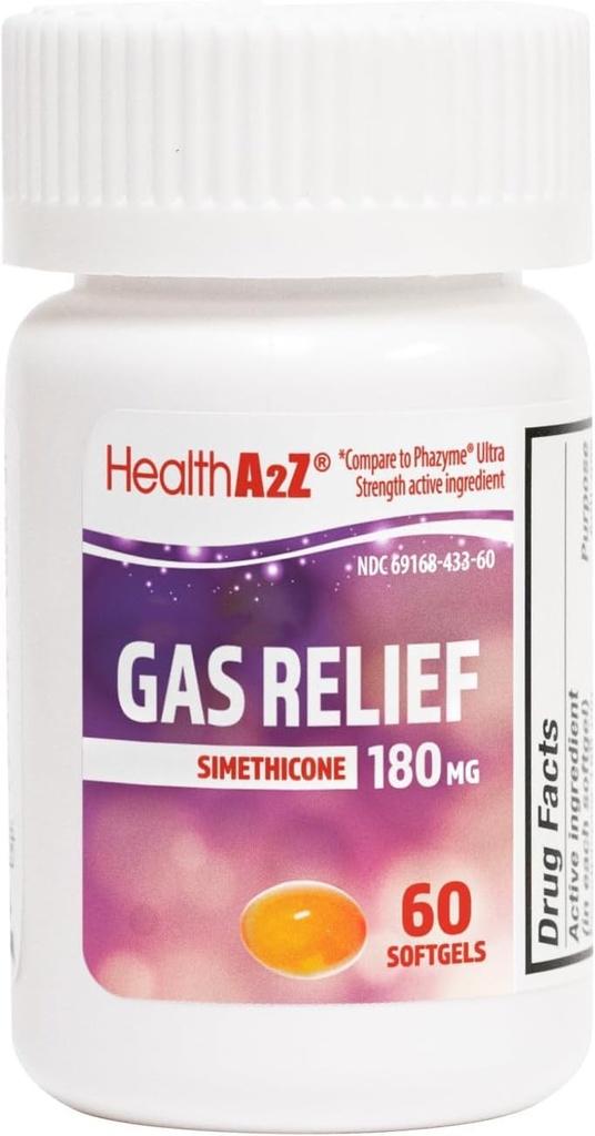 HealthA2Z ® Gas Relief Simeticone 180 mg