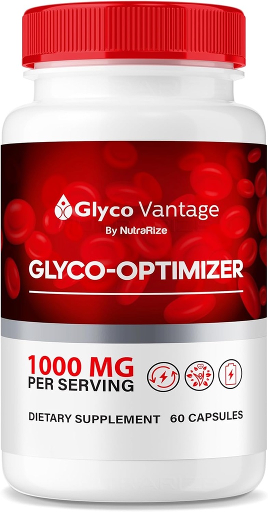 Glyco Vantage Capsules - Premium GlycoVantage Glyco Optimizer, Supports Healthy Lifestyle, All Natural Pills for Healthy and Stable Levels, Official Glyco Vantage Review (60 Capsules)