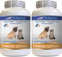 Hundeimmunstøtte - PET-immunstøtte - KUN til hunde og katte - Natural - VETS Choice - Hund gurkemeje supplement - 120 Treatles (2 flasker)