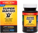 Super Macho Kosttilskud med høj potens Zink & 7 B Vitaminer, Ingen konserveringsmidler, Sukker eller Koffein, Lavet i USA, 50 Softgels (1 pakke)