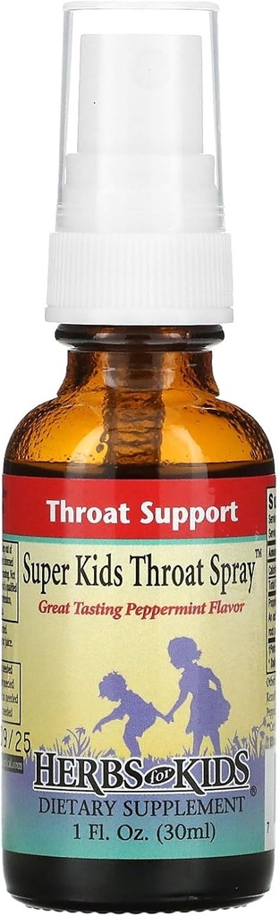 Urter til børn Super Kids Hals Spray, 1 Ounce