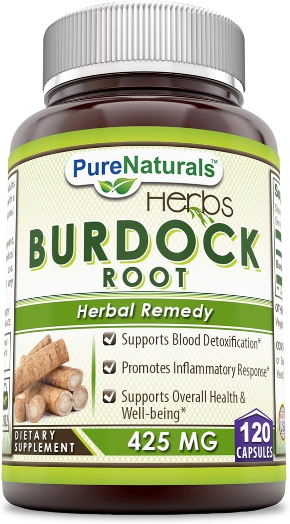 Pure Naturals Burdock Root 425mg 120caps