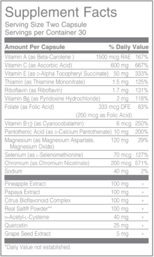 NU SKIN Pharmanex OverDrive Sports Supplemented 124; Advanced Recovery • 124; Energi Metabolisme Support til atleter • 124; B Vitaminer • 124; Antioxidanter • 124; Proteolytiske enzymer • 124; E-vitamin, A-vitamin, B12