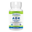 Power by Naturals ADK Vitamin Supplement - High Potence Blend of VIT A D3 K2 Vitamin 5000 iu - Support Bone, Heart & immunforsvar - 60 kapsler (2 måneder Supply)