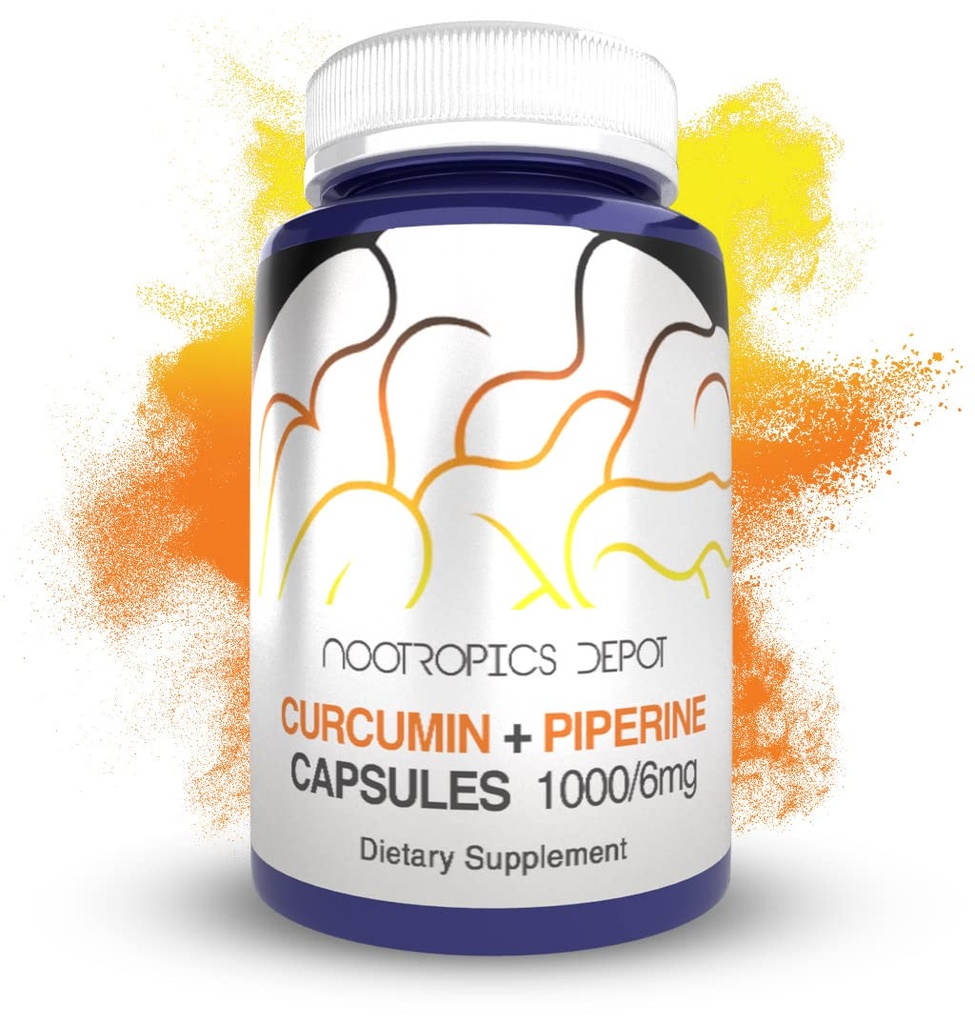 Nootropics Depot Curcumin + Piperine Kapsler