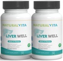 Lever Well (2) Rense, Metabolic Support Dtox - Lever supplement til Liverwell sundhed med mælk tidsel ekstrakt