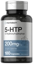 Horbäach 5HTP 200mg Supplement: 124; 180 Kapsler: 124; 5 Hydroxytryptophan: 124; Griffonia simplicifolia: 124; Ekstra styrke: 124; Non- GMO, Gluten Free