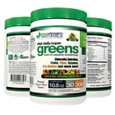 Vital First Daily Green Superfood Powder 50 Whole Super Foods med Spirulina, Chlorella, Flax Seed, Fiber og Enzymes med Organic Green - 30 Servere