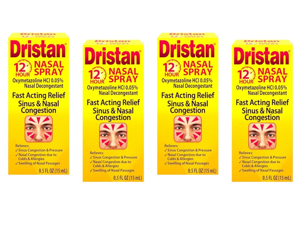 Dristin 12- Hour Nasal Spray 0,50 oz (pakning med 4)