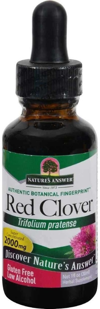 Naturens svar Red Clover Flowering Tops, 1-Fluid Ounces szág 124; Natural Mood Support