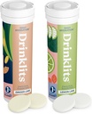Drinklits Hydration Tablets - Electrolytes & Vitumeck124; Ginger- Lime og Lemon- Lime - 2 Pack (20 Servere)