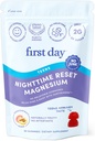 Første dag Teens 'Nighttime Nulstil Calming Magnesium Gummies - Sleep Aid Understøtter Fredelig hvile, Balanceret Mood & Energi - tillæg med Magnesium Citrate, Affron & No Melatonin - 30-dages forsyning