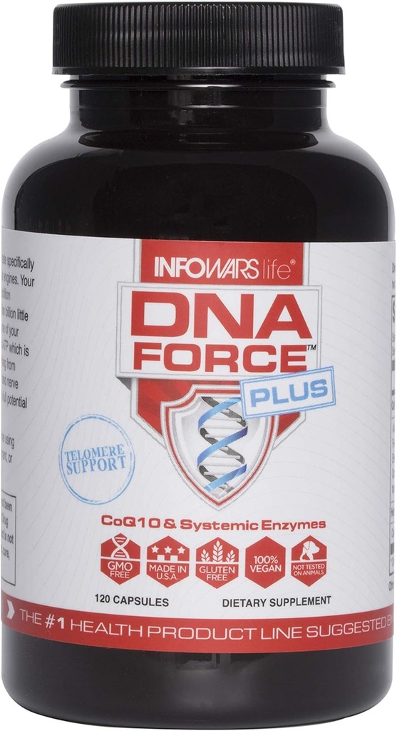 Infowars Life DNA Force Plus (120 kapsler) - Energioptimering med CoQ10 & BioPQQ