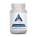 Ayush urter Curcumin 97% - Curcumin Kosttilskud, Premium Gurkemeje Root supplement, Curcuminoider til kvinder & mænd, voksne, Premium fælles støtte, Styrke & Vitality - 90 vegetariske kapsler (1 greve)