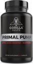 Gorilla Gulps - Primær pumpe Nitrooxid Supplement Nootropisk 1500mg Nitrosigine L Arginin & Beet Root for Muskelvækst, Pumper, Blodgennemstrømning, Energi & Focus - Max Strength Pre Workout N.O. Booster
