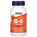 Nu fødevarer B- 6 100 mg 100 kapsler