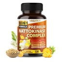 VEGATOT Organic Nattokinase Complex - 10IN1 Formel D3 Vitamin, Niacin, Vitamin K2, Zink, CoQ10, Quercetin - Made in the USA (150 Count (pakke med 1))