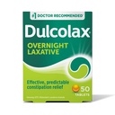 Dulcolax Stimulant Laxative Tablets, Predictable & Effective Constipation Relief, Relieves Spraining & Bloating, Bisacodyl 5 mg, 50 Greve