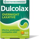 Dulcolax Stimulant Laxative Tablets, Predictable & Effective Constipation Relief, Relieves Spraining & Bloating, Bisacodyl 5 mg, 50 Greve
