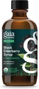Gaia urter Black Elderberry Syrup - immunsupportsupplement - Lavet med Organic Black Elderberries (Sambucus nigra) til immunsystemet * - USDA Certified Organic Formel - 5,4 Fl Oz (32- Day Supply)