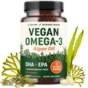 Vegan Omega 3 Algae Oil against 124; Plant Based DHA EPA against 124; Sustainable Sourced, No Carrageenan, Non GMO 'er