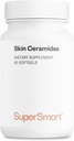 Supersmart - Skin Ceramider - med zink - Kraftfuld Skin Hydration, Beskyttelse & Care Supplements 124; Non- GMO - 60 Softgels