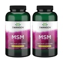 Swanson MSM - Essential Minerals Promotion Mobility & Joint Health Support - Hjælper med at opretholde Connective Tissue Health inkl. Carlage, Collagen, & Hair - (240 kapsler, 1000 mg hver) 2 Pack