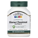 21. Century Horse Chestnut Extract, Standardized, 60 Vegetariske Kapsler (300 mg per Kapsler)