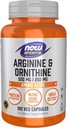 Now Sports Nutrition, Arginin & Ornithin 500 / 250 mg, Aminosyrer, 100 Veg kapsler