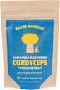 Cordyceps Extract Powder by Malama, Organic Fruiting Body Cordyceps Mushroom Powder, Superfood Adaptogen, Understøtter energi, Endurance & Mood, 100 Servere