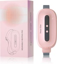 Heating Pad for Period Cramps, Portable Cordless Heating Pad with 3 Heat Levels and 3 Massage Modes, Mothers Day Gifts for Mom Wife Daughter, Pink