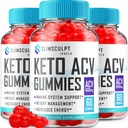 (3 Pack) Slimskulpt Keto ACV Gummies - Advanced Formel Slim Sculpt Keto Plus ACV Gummies Apple Cider Vinegave Keto Slimskulpt ACV Gummies Kosttilskud Anmeldelser Mænd Kvinder (180 Gummies)