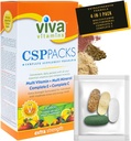 CSP pakker ekstra styrke - Multivitamin og Multi Mineral Kosttilskud Komplet E & C, Immunitet Vitamin Kosttilskud til mænd og kvinder, Komplet Wellness Formel til immunforsvar, 30 pakker