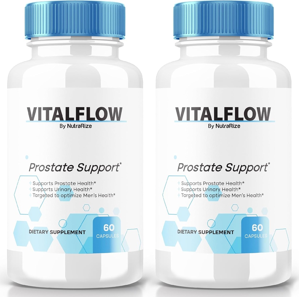 (2 Pack) VitalFlow kapsler, VitalFlow Advanced Prostate Support Formel, Official Natural Formel to Regain Control, Maksimal styrke piller til Support Wellness, Vital Flow Anmeldelser (120 Kapsler)