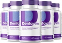 (5 Pack) Dentavim kapsler - Al naturlig pleje for tænder og tandkød - Dentavim Dental Health Formel - Maksimal styrke, Vitamin & Min for total oral beskyttelse, Denta Vim Advanced