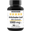 MONOHERB Artiskoke Leaf Extract 1000 mg - 90 Vegetariske kapsler
