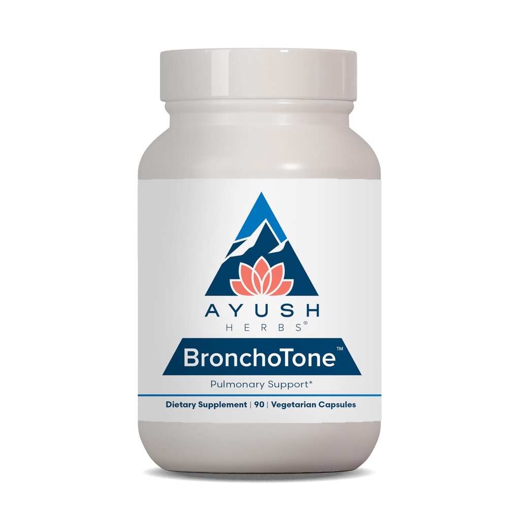 Ayush Herbs Bronchotone - Bronchial Support, Respiratory and Immune-Support Support Supplement for Women & Men, Adults, Pulmonary Care Supplement - 90 Servings