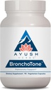 Ayush Herbs Bronchotone - Bronchial Support, Luftveje og Immunie- Support Supplement til Kvinder & Mænd, Voksne, Lungepleje Supplement - 90 Vegetariske Kapsler (1 Tæl)