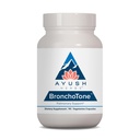 Ayush Herbs Bronchotone - Bronchial Support, Luftveje og Immunie- Support Supplement til Kvinder & Mænd, Voksne, Lungepleje Supplement - 90 Vegetariske Kapsler (1 Tæl)