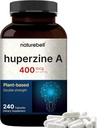 NatureBell Huperzine A 400mcg Per Serving, 240 Kapsler, (Huperzine A Supplement)
