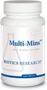 Biotics Research Multi- Mins (Potent Mineral Kombination) Bioavailable Multi Mineral Supplement med Mineral Chelates og Hel Food Trace Minerals. Magnesium, chrom, jod (120 tabletter)