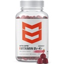 MTN OPS Vitamin D3 K2 Gummies, 5000 IE Vitamin D3 og Vitamin K2 MK7, naturligt Gluten- Free with Natural Strawberry Flavor, 60 Soft- Chew Gummies, 60 Servering pr Container