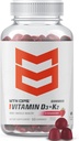 MTN OPS Vitamin D3 K2 Gummies, 5000 IE Vitamin D3 og Vitamin K2 MK7, naturligt Gluten- Free with Natural Strawberry Flavor, 60 Soft- Chew Gummies, 60 Servering pr Container