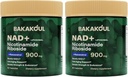 NAD Supplement - Liposomal Nicotinamid Riboside, Resveratrol, Quercetin, NAD Nicotinamid Riboside Resveratrol 900mg, NAD + Supplement for mænd og kvinder, 80 kapsler 2 pakning